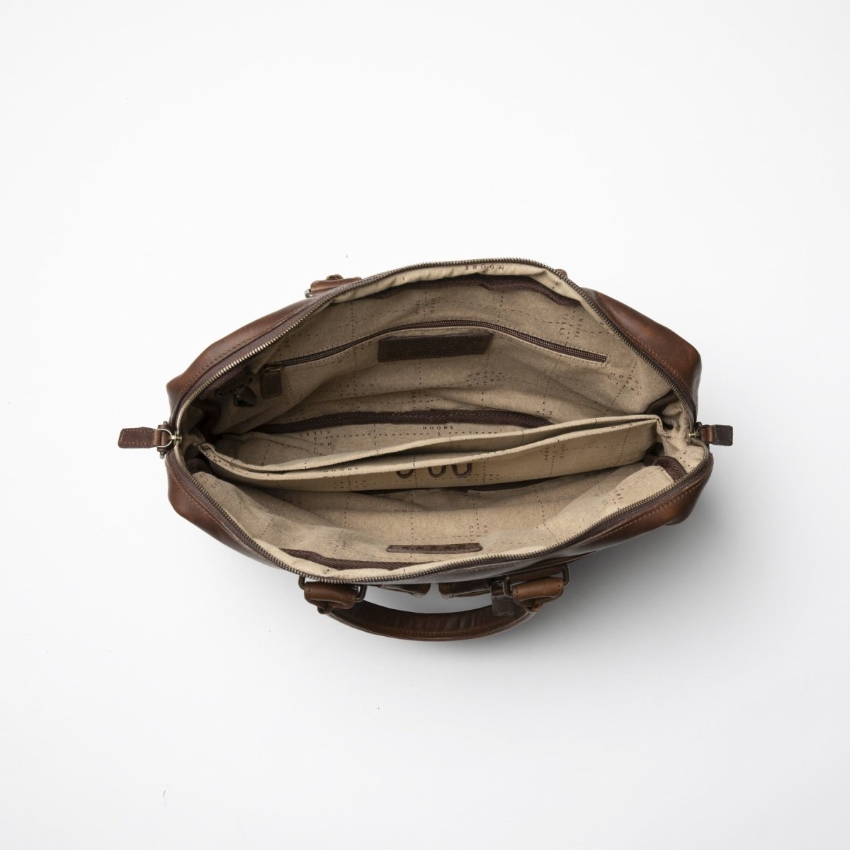 Haythe Commuter Bag - Leather Briefcase by Moore & Giles
